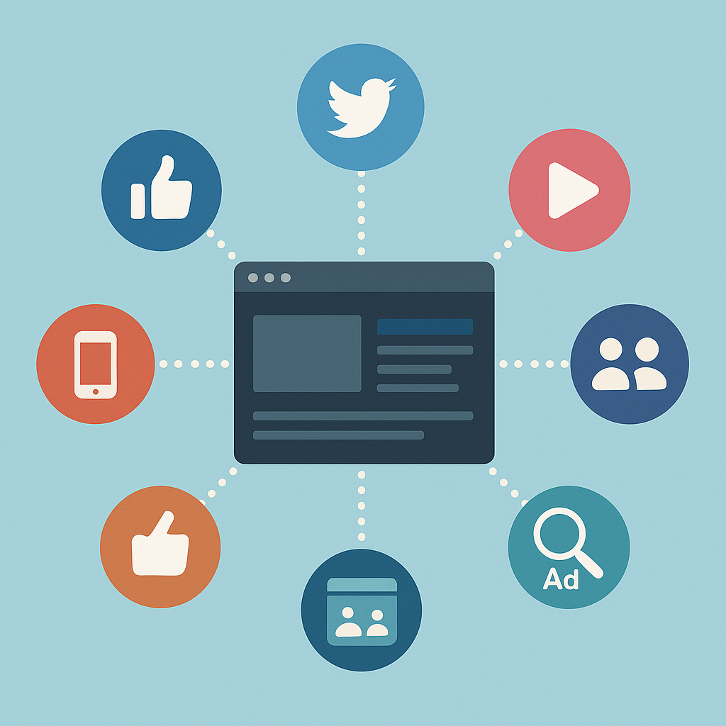 sites e redes sociais